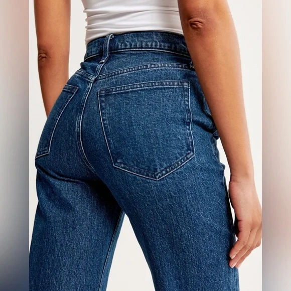 NWT ABERCROMBIE & FITCH mid rise 90s Relaxed JEANS - Picture 6 of 12